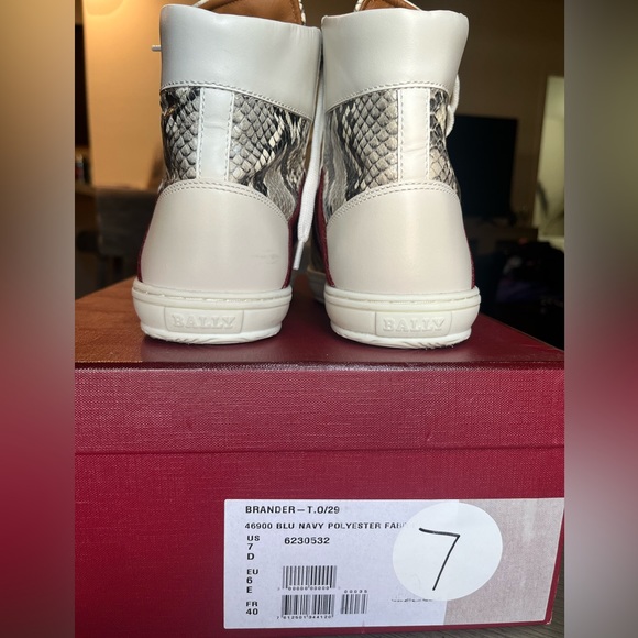 Bally Snakeskin Sneakers - Picture 5 of 11